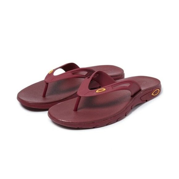 NWT OAKLEY ELLIPSE FLIP SANDAL COLOR SUNDRIED TOMATO MENS SIZE US 7 - Picture 1 of 6